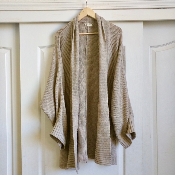 oversized oatmeal cardigan